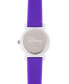 ფოტო #3 პროდუქტის Girl's Disney Minnie Mouse Purple Plastic Time Teacher Strap Watch 32mm