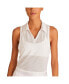 Regular Size Adult Women's Sleeveless Tie Back Polo Top