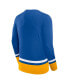 Фото #2 товара Men's Royal Buffalo Sabres Back Pass Lace-Up Long Sleeve T-shirt