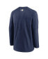 Фото #4 товара Men's Navy Milwaukee Brewers Authentic Collection Logo Performance Long Sleeve T-shirt