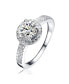 Фото #1 товара Sterling Silver Cubic Zirconia Traditional Ring