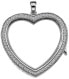 Pendant on elements Anais Heart with crystals and diamond EX011