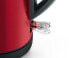 Фото #10 товара Электрический чайник BOSCH TWK3P424 - 1.7 л - 2400 Вт - серый - красный - нержавеющая сталь - индикатор уровня воды - защита от перегрева