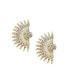 Women's Gold Embellished Rays Drop Earrings