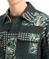 ფოტო #3 პროდუქტის Men's Patchwork Jacquard Overshirt