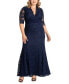 ფოტო #5 პროდუქტის Women's Plus Size Screen Siren Lace Evening Gown