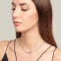 Trendy steel necklace with Symphonia crystals BYM149
