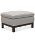 Фото #2 товара Virton 24" Leather Ottoman, Created for Macy's