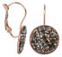 Фото #1 товара Elegant bronze Rocks Chocolate earrings