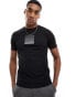 Фото #1 товара Calvin Klein ombre box logo t-shirt in black