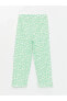 LCW ECO Beli Lastikli Çiçekli Kız Çocuk Pantolon