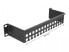 Delock 66678 - Cable management panel - Black - Metal - 1U - China - 25.4 cm (10")