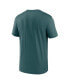 Фото #2 товара Men's Midnight Green Philadelphia Eagles Horizontal Lockup Legend T-shirt