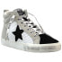 Фото #2 товара Vintage Havana Lester Star Perforated High Top Womens Grey Sneakers Casual Shoe