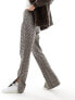 Фото #5 товара JDY trousers with slits in brown check