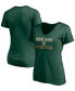 Фото #1 товара Women's Green Oakland Athletics Compulsion To Win V-Neck T-shirt