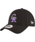 Фото #1 товара Men's Black Colorado Rockies Game The League 9FORTY Adjustable Hat