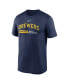 Фото #2 товара Men's Navy Milwaukee Brewers 2023 Postseason Authentic Collection Dugout T-shirt