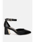 ფოტო #1 პროდუქტის myla faux leather metallic sling heeled sandals