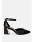 ფოტო #1 პროდუქტის Myla Faux Leather Metallic Sling Heeled Sandals