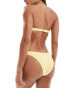 Фото #3 товара Abercrombie & Fitch co-ord o-ring bandeau smocked bikini top in yellow