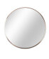 Фото #3 товара Circle Mirror 16 Inch, Gold Round Wall Mirror Suitable for Bedroom, Vanity, Living Room, Bathroom, Entryway Wall Decor and More, Brushed Aluminum Frame Circle Mirrors for Wall