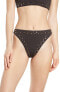 Dolce Vita 285714 Women's High Waist Bikini Bottoms, Size Medium - Black