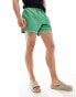 ASOS DESIGN swim short in short length in green with hem detail Зеленый, XS - W30 - фото #4