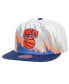 Men's White New York Knicks Hot Fire Snapback Hat - фото #1