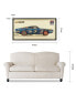 Фото #9 товара "Muscle Blue Car" Dimensional Collage Framed Graphic Art Under Glass Wall Art - 25'' x 48''
