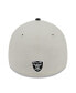 ფოტო #5 პროდუქტის Men's Stone, Black Las Vegas Raiders 2023 NFL Draft 39THIRTY Flex Hat
