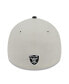 Фото #5 товара Men's Stone, Black Las Vegas Raiders 2023 NFL Draft 39THIRTY Flex Hat