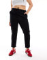 ONLY Curve straight leg trousers in black