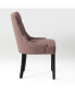 Фото #13 товара Upholstered Wingback Button Tufted Dining Chair Set of 2
