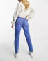 New Look waist enhance mom jeans in blue