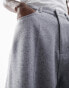 Weekday Astro baggy fit trousers in grey melange