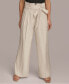 ფოტო #1 პროდუქტის Donna Karan Women's Solid Tie-Waist Wide-Leg Pants