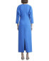 Фото #2 товара Lafayette 148 New York Deep V Silk Midi Dress Women's