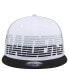 Фото #2 товара Men's White, Black Las Vegas Raiders Throwback Space 9FIFTY Snapback Hat