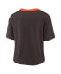 ფოტო #3 პროდუქტის Women's Brown Cleveland Browns High Hip Fashion Cropped Top