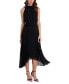 ფოტო #1 პროდუქტის Women's Sleeveless Pleated Halter Midi Dress