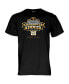 ფოტო #2 პროდუქტის Men's and Women's Black Iowa Hawkeyes Women's Basketball Crossover at Kinnick T-shirt