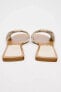 CROSSOVER FLAT SLIDER SANDALS