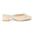 Фото #1 товара Matisse Basilio Square Toe Block Heels Mules Womens Off White Dress Casual BASIL