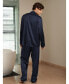 ფოტო #3 პროდუქტის 22 Momme Long Silk Pajamas Set for Men