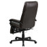 Фото #2 товара High Back Brown Leather Executive Reclining Swivel Chair With Arms