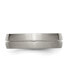 Фото #3 товара Titanium Satin Grooved Wedding Band Ring