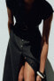 Фото #3 товара Платье-рубашка миди из смесового льна ZARA
