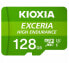 Kioxia Exceria High Endurance - 128 GB - MicroSDXC - Class 10 - UHS-I - 100 MB/s - 65 MB/s