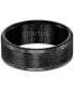 ფოტო #2 პროდუქტის Men's Ring, 8mm Wedding Band in White or Black Tungsten